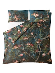 Graham & Brown Blue Night Garden 100% Cotton Duvet Cover and Pillowcase Set - Image 4 of 7