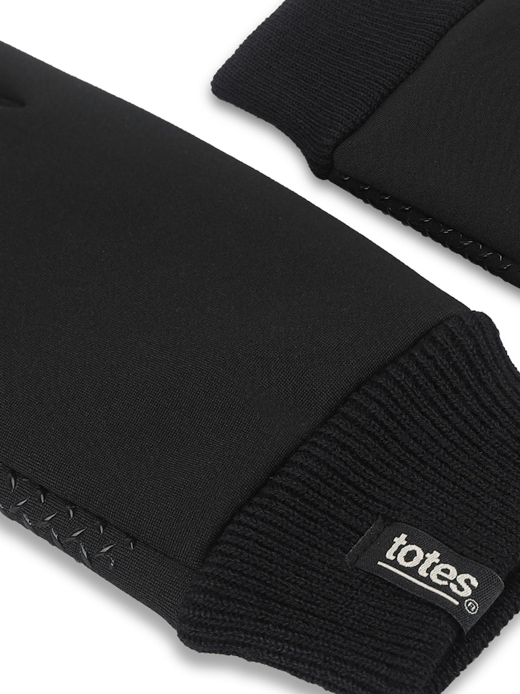 Totes Black Stretch Thermal Gloves With Smartouch - Image 5 of 5 Totes Black Stretch Thermal Gloves With Smartouch - Image 5 of 5