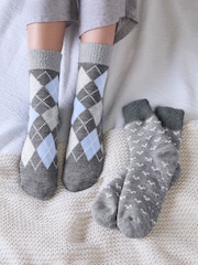 Totes Crop Socks 2 Pack with Cosy Lining - Bild 1 von 5