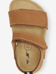 Tan Brown Standard Fit (F) Corkbed Comfort Sandals - Image 3 of 3