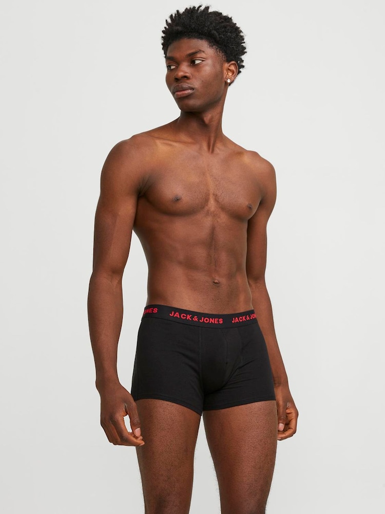 JACK & JONES Black Boxer Shorts 5 Pack - Image 7 of 7