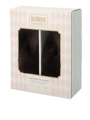 Totes Brown Crossover Faux Fur Slider Slippers - Image 5 of 5