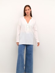Cream Jajah Jersey White Blouse - Image 3 of 6