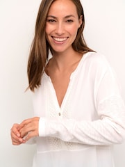 Cream Jajah Jersey White Blouse - Image 4 of 6