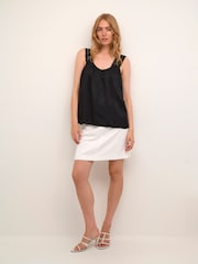 Cream Linga Lace Strap Black Top - Image 3 of 6