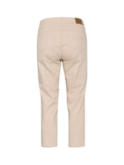Cream Slim Fit Ann Twill Capri Trousers - Image 6 of 6