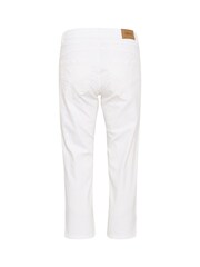 Cream Slim Fit Ann Twill Capri Trousers - Image 6 of 6