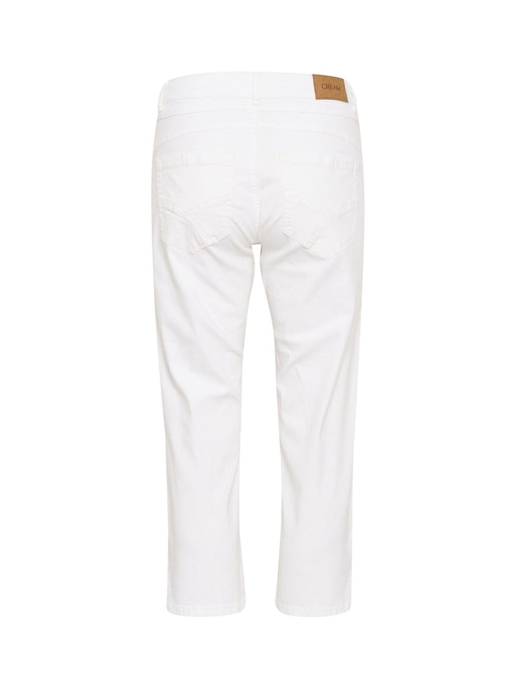 Cream Slim Fit Ann Twill Capri Trousers - Image 6 of 6