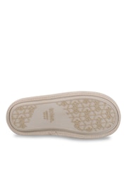 Totes Natural Novelty Reindeer Mule Slippers - Image 4 of 5