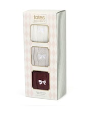 Totes Red Super Soft Ankle Socks 3 Pack - Image 5 of 5