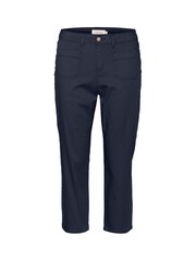 Cream Ann Slim Fit Twill White Capri Trousers - Image 3 of 4