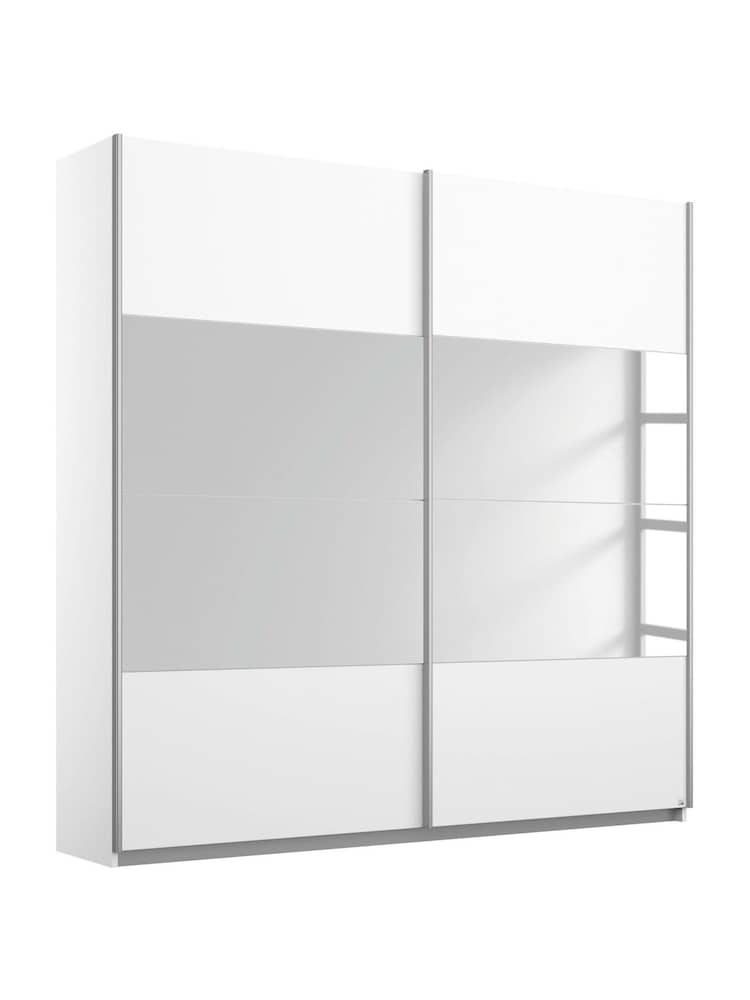 Rauch White Cameron Wood and Centre Mirror Semi 1.8m Sliding Fitted Wardrobe - Image 2 of 2