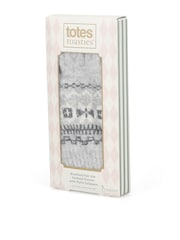 Totes Fair isle Knitted Gloves with Palm Grippers and Smartouch - 5суретінің 5 суреті