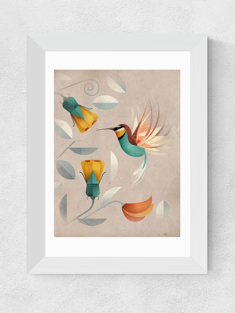 East End Prints Brown Hummingbird Print by Dieter Braun - Image 1 of 2