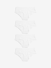 White Short Lace Knickers 4 Pack - Image 1 of 5