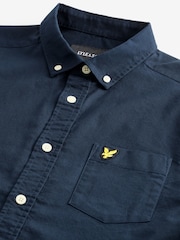Lyle & Scott Navy Cotton Oxford Shirt - Image 11 of 13