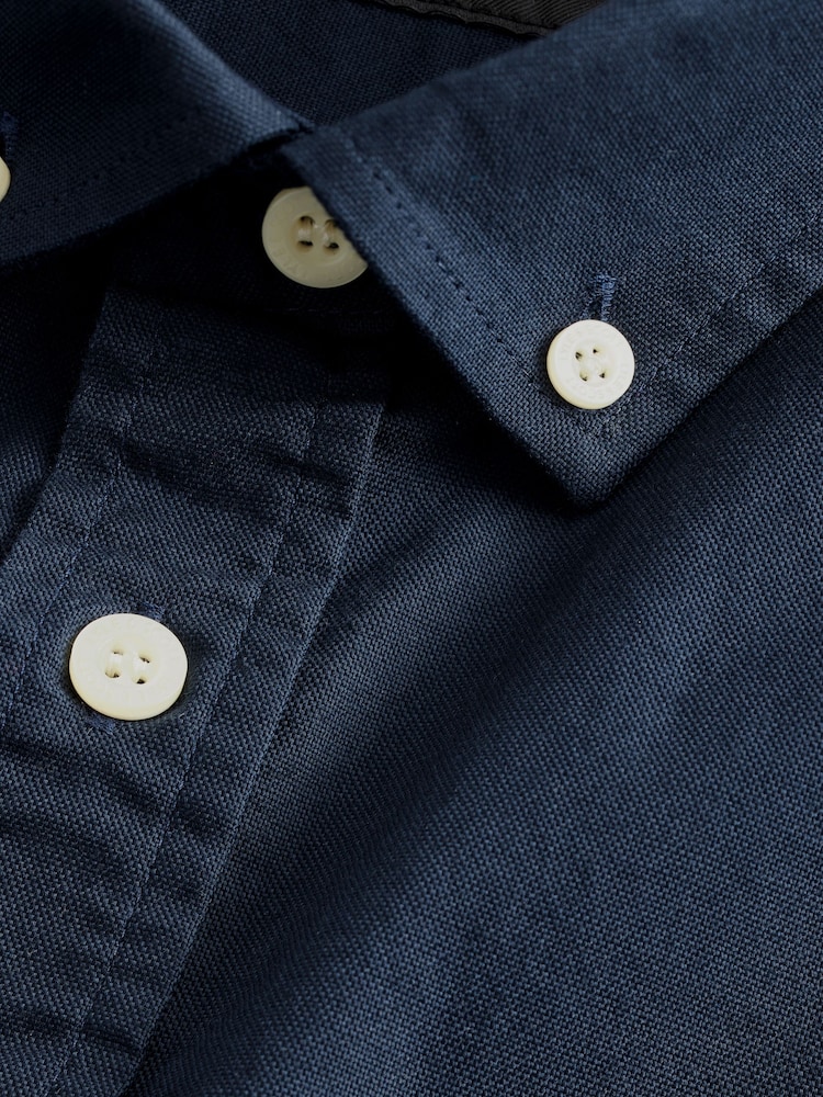 Lyle & Scott Navy Cotton Oxford Shirt - Image 13 of 13 Lyle & Scott Navy Cotton Oxford Shirt - Image 13 of 13