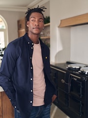 Lyle & Scott Navy Cotton Oxford Shirt - Image 5 of 13