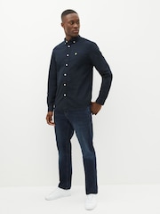 Lyle & Scott Navy Cotton Oxford Shirt - Image 7 of 13