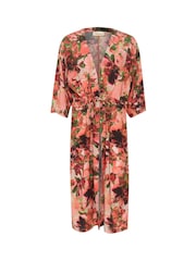 Cream Pink Cania 3/4 Sleeve Kimono - Image 5 of 6