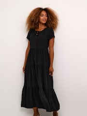 Cream Back Maxi Dress - Image 1 of 5