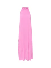 Cream Pink Bellah Halterneck Flower Maxi Dress - Image 5 of 6