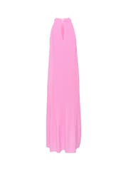 Cream Pink Bellah Halterneck Flower Maxi Dress - Image 6 of 6
