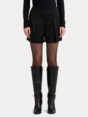 Lauren Ralph Lauren Natural Pleated Satin Crepe Shorts - Изображение 1 из 7