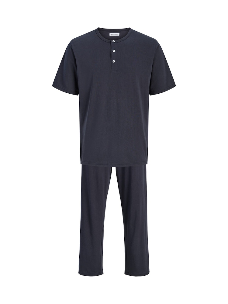 JACK & JONES Blue Supima Cotton Lounge Set - Image 1 of 4 JACK & JONES Blue Supima Cotton Lounge Set - Image 1 of 4