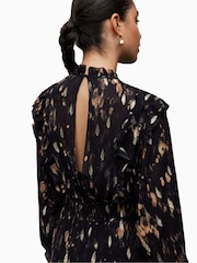 AllSaints Black Tulia Ronnie Dress - Image 7 of 10