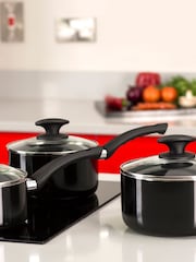 Tower 3 Piece Clear Ceramic Pan Set - Image 1 of 7