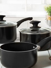 Tower 3 Piece Clear Ceramic Pan Set - Image 2 of 7