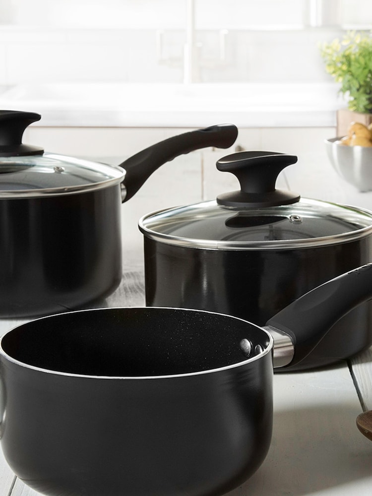 Tower 3 Piece Clear Ceramic Pan Set - Image 2 of 7