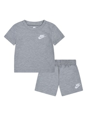 Серый - Nike Infant Small Logo Top and Shorts Set - Image 1 of 4