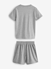 Nike Grey Little Kids Small Logo T-Shirt and Shorts Set - Image 2 of 4