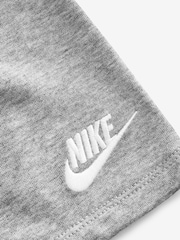 Nike Grey Little Kids Small Logo T-Shirt and Shorts Set - Image 3 of 4