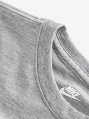 Nike Grey Little Kids Small Logo T-Shirt and Shorts Set - Image 4 of 4