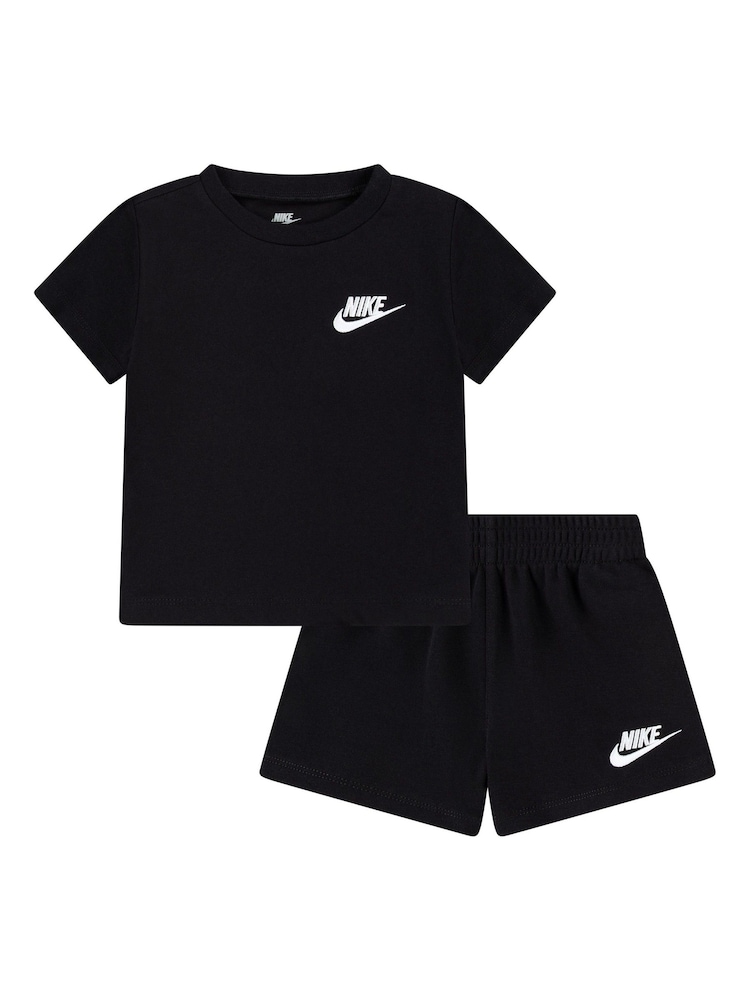 Nike Black Infant Small Logo Top and Shorts Set - Image 1 of 4