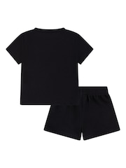 Nike Black Infant Small Logo Top and Shorts Set - Image 2 of 4