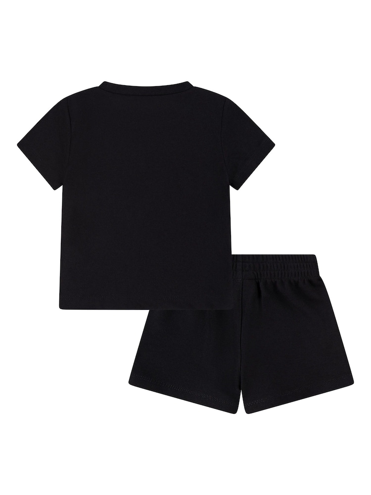 Nike Black Infant Small Logo Top and Shorts Set - Image 2 of 4