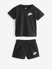 Nike Black Infant Small Logo Top and Shorts Set - Image 3 of 4