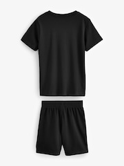Nike Black Little Kids Small Logo T-Shirt and Shorts Set - Image 2 of 4