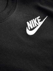 Nike Black Little Kids Small Logo T-Shirt and Shorts Set - Image 4 of 4