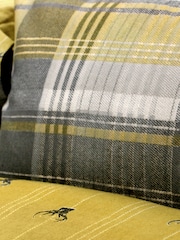 Dreams & Drapes Ochre Yellow Connolly Check 100% Cotton Duvet Cover and Pillowcase Set - Image 3 of 4