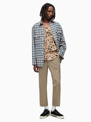AllSaints Cream Tanar Trousers - Image 2 of 7