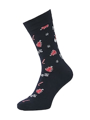 JACK & JONES Blue Santa Christmas Boxer and Sock Gift Set - Image 8 of 8
