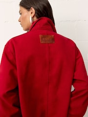 BHOEM RED Washed Utility Canvas Jacket - Image 4 of 5