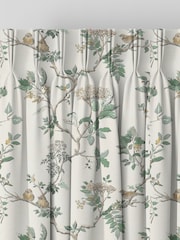 Laura Ashley Fern Green Elderwood Made to Measure 100% Cotton Curtains - Image 5 of 8