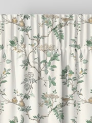 Laura Ashley Fern Green Elderwood Made to Measure 100% Cotton Curtains - Image 6 of 8