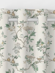 Laura Ashley Fern Green Elderwood Made to Measure 100% Cotton Curtains - Image 7 of 8